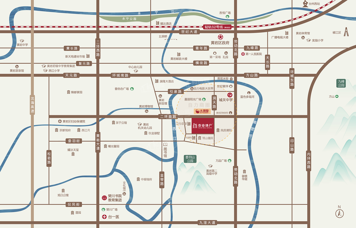 泰业·桂香园位置图