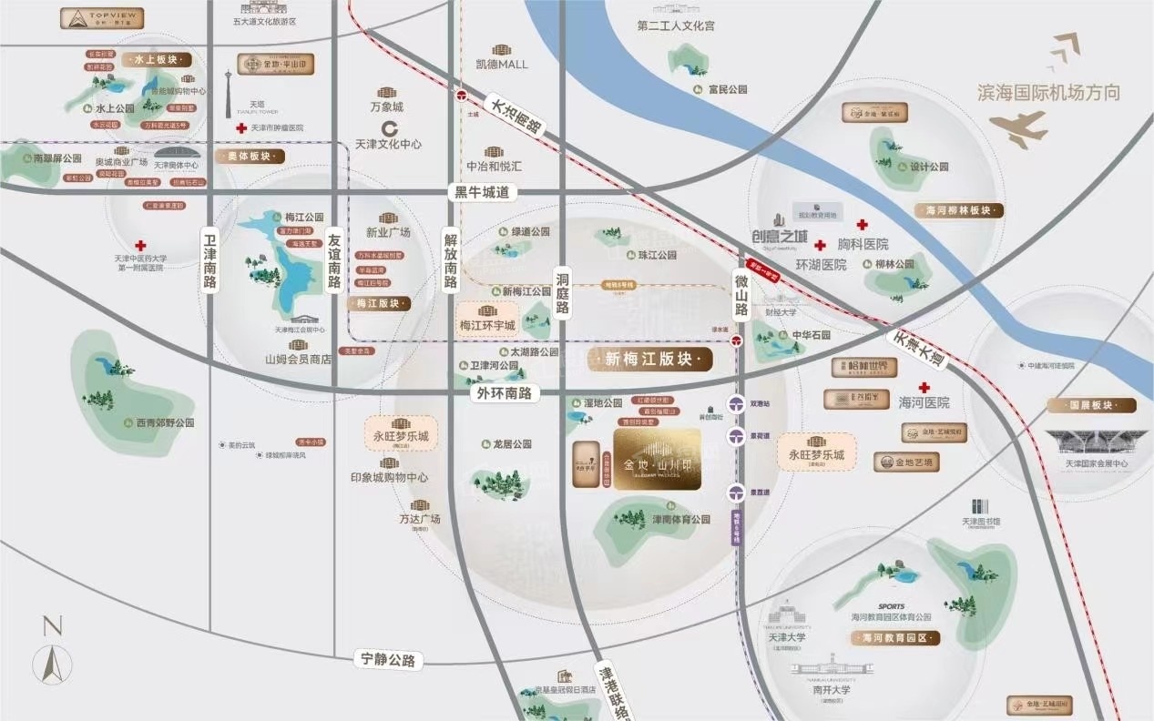 金地山川印位置图