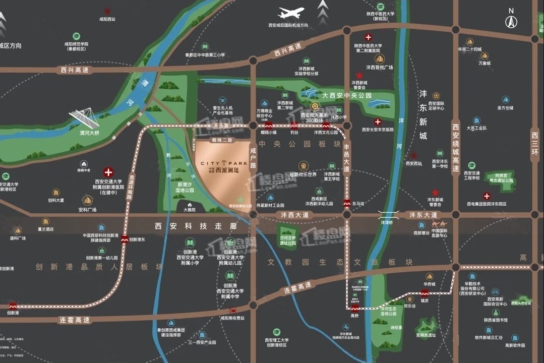 中国铁建西派澜廷位置图