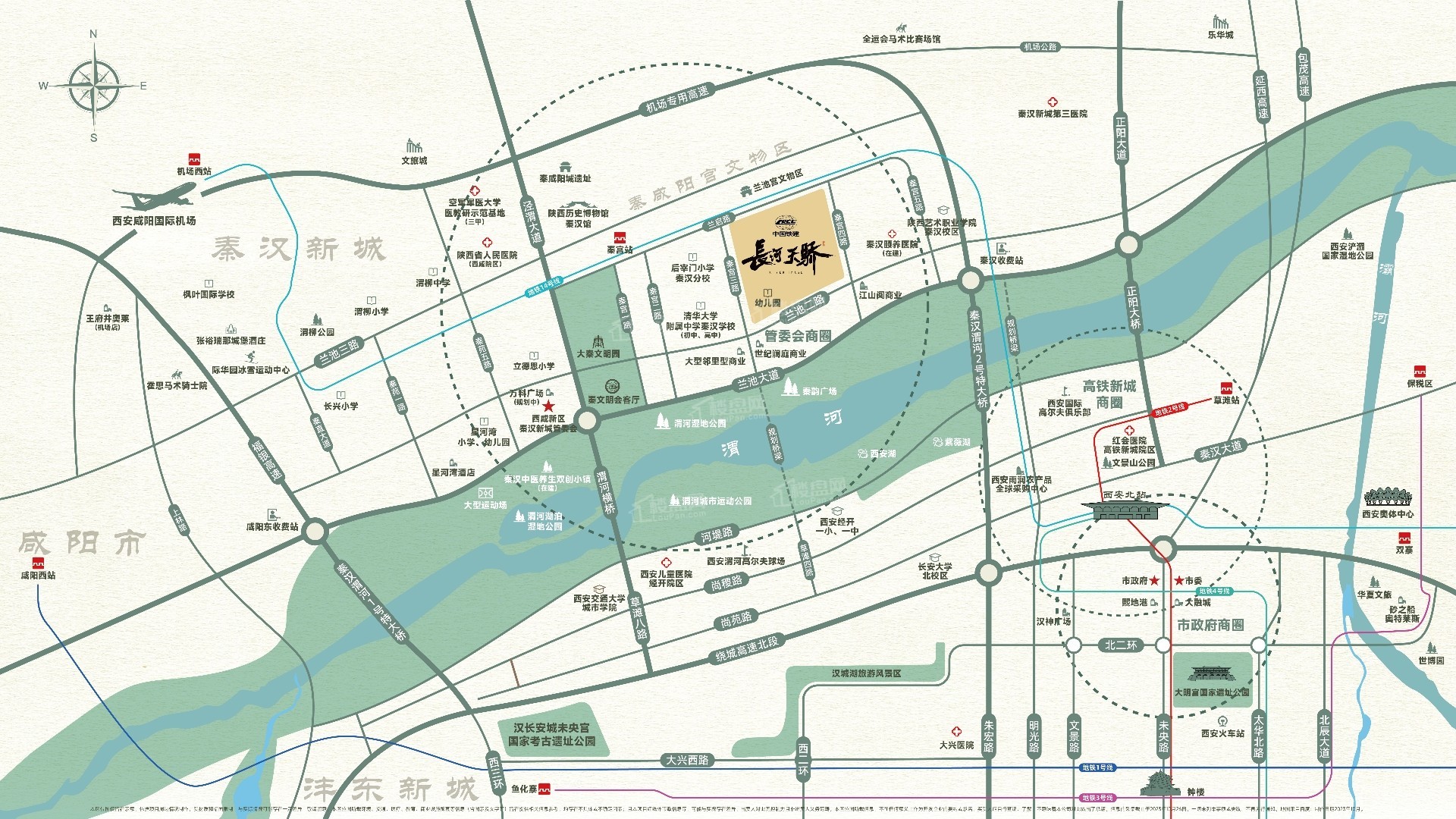 中国铁建长河天骄府位置图