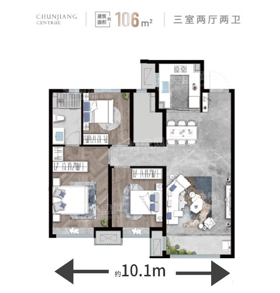 龙湖春江郦城效果图