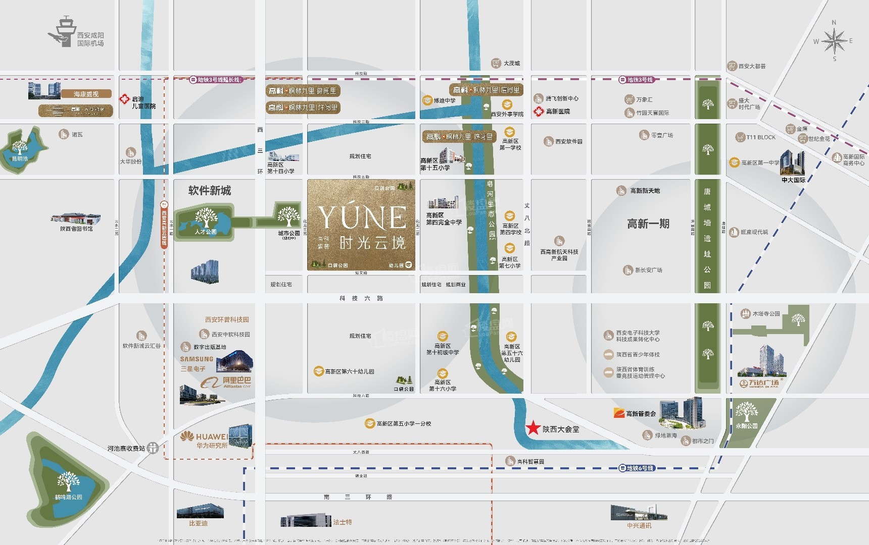 高科紫薇时光云境位置图