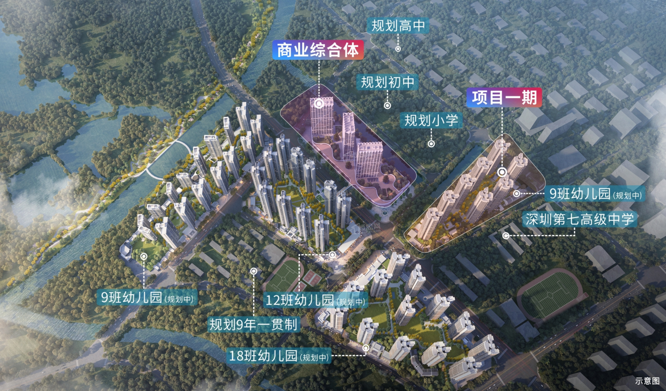 卓越前海未来城效果图
