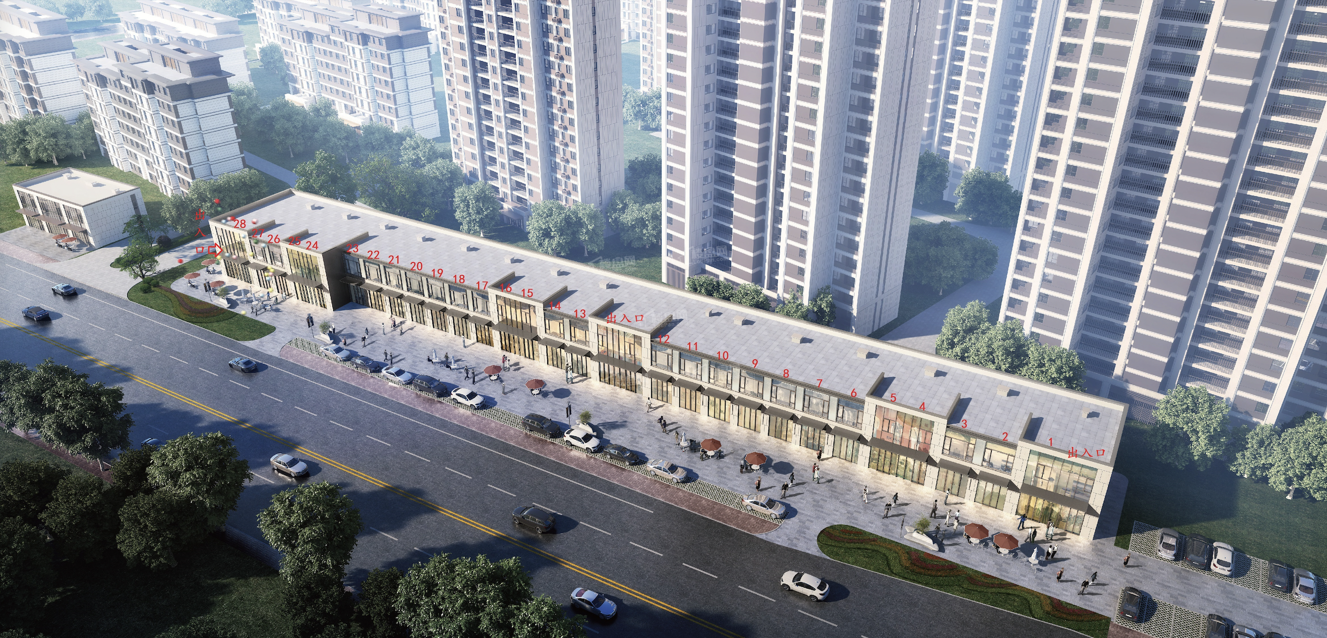 未来城商铺效果图