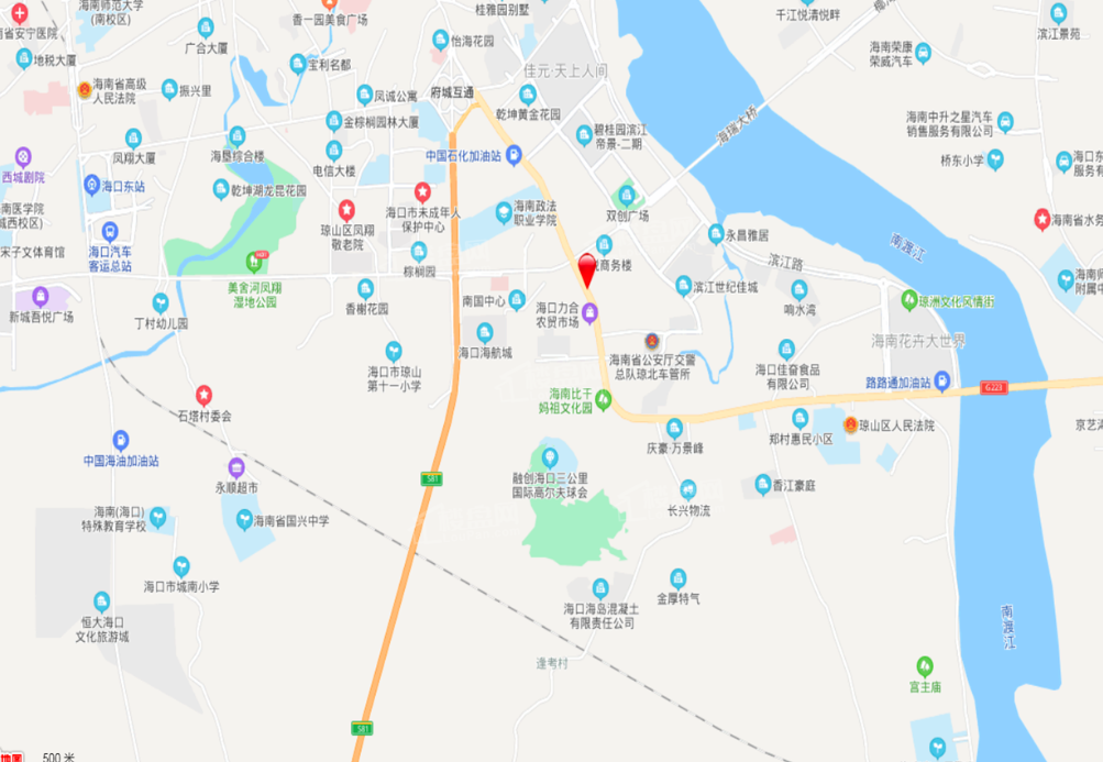 华润置地海口润山府位置图