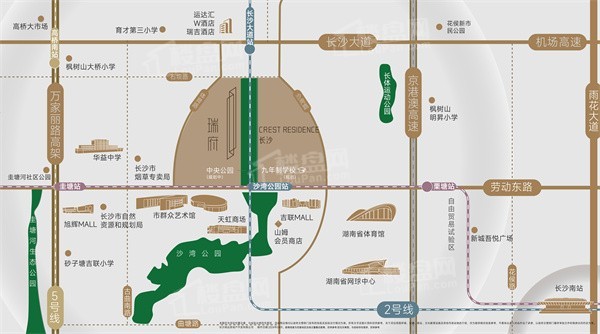 长沙瑞府 配套图