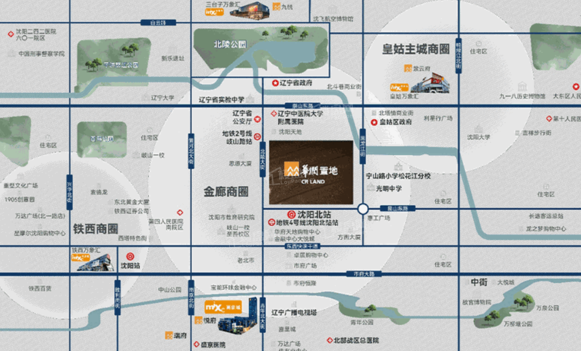 华润置地中寰悦府位置图