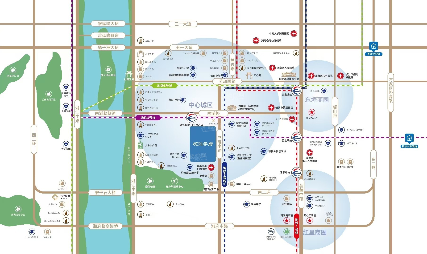 城发恒伟观江学府位置图