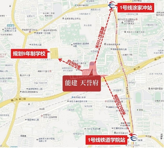 能建天誉府配套图