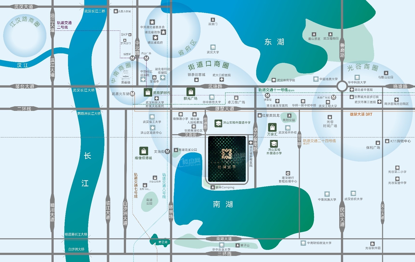 绿城桂湖雲翠位置图