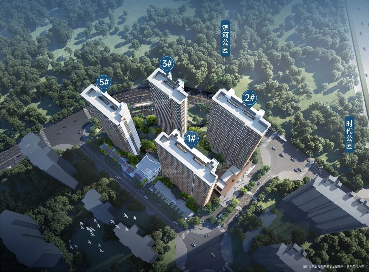 招商时代映江河效果图