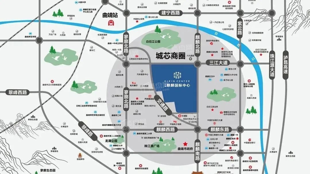 中集麒麟国际中心位置图