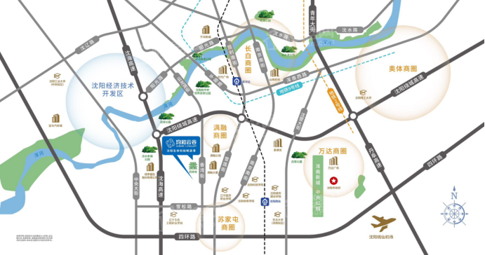 均和云谷.沈阳生命科技制造港位置图