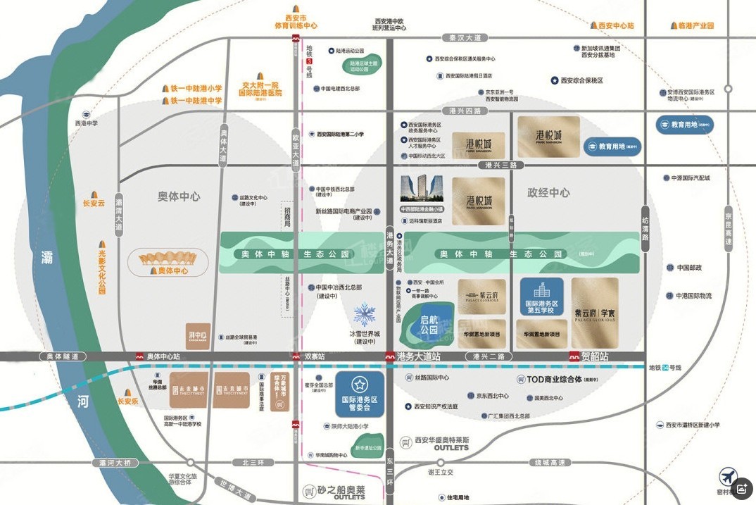 华润置地港悦城位置图