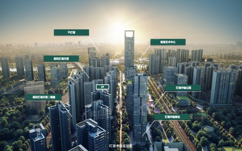 保利灯湖天珺效果图