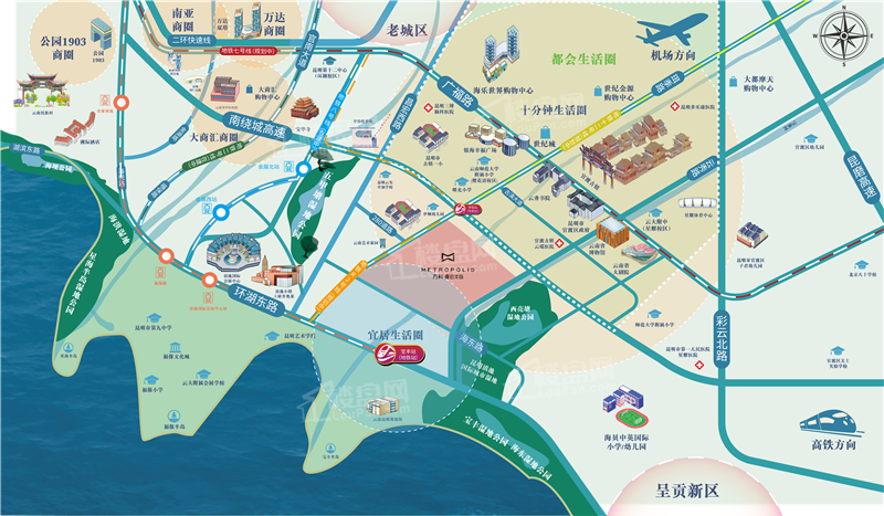 万科都会半岛位置图