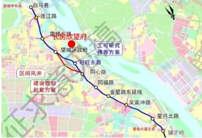 长房欣望府配套图