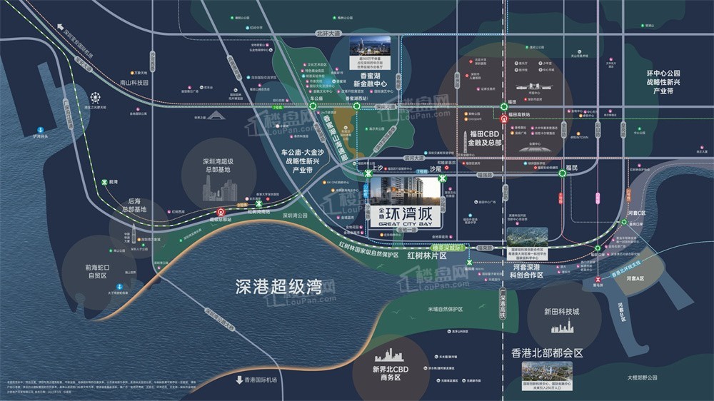 金地环湾城位置图