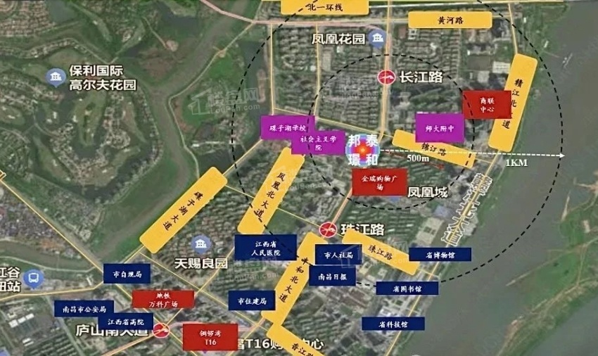 邦泰璟和位置图