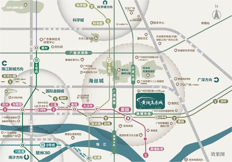 黄埔未来城位置图