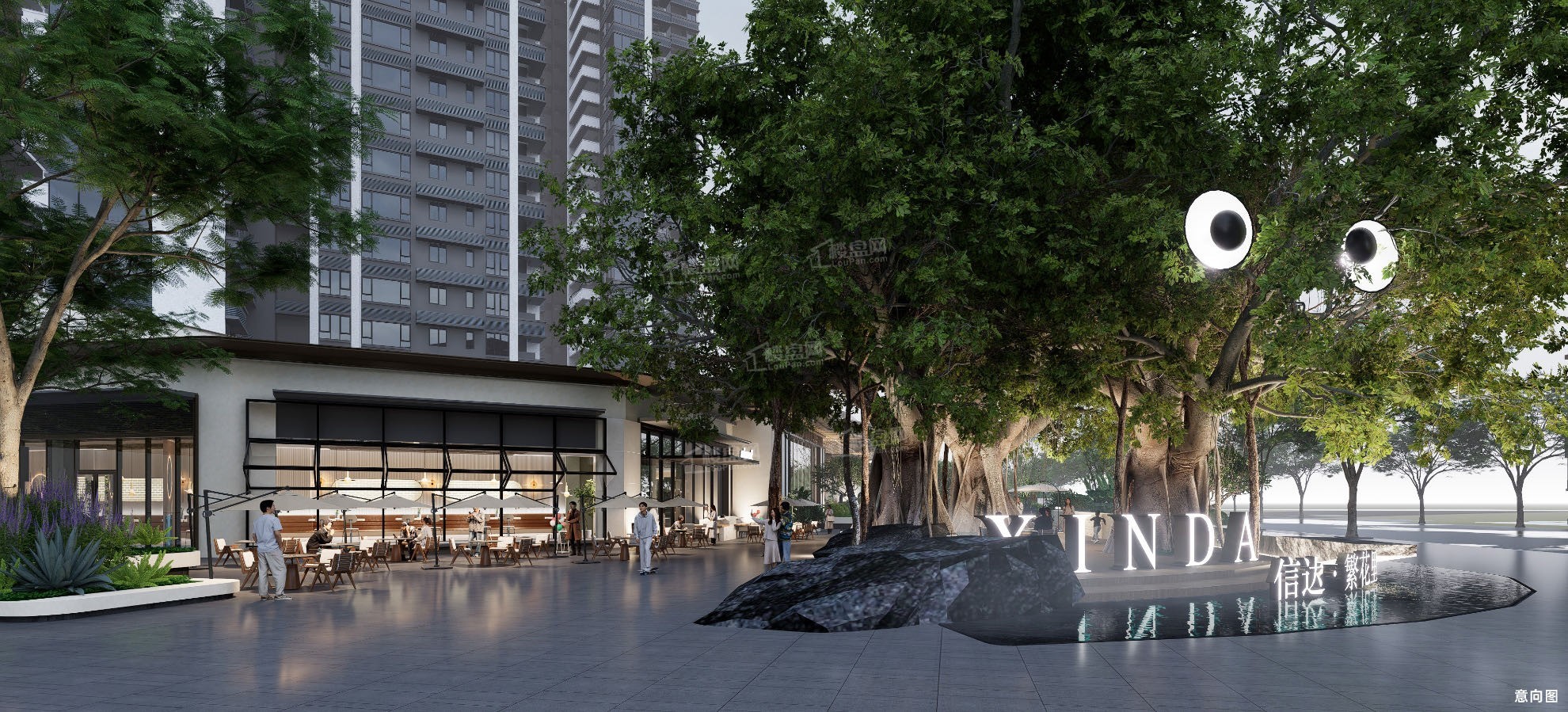 信达繁花里实景图