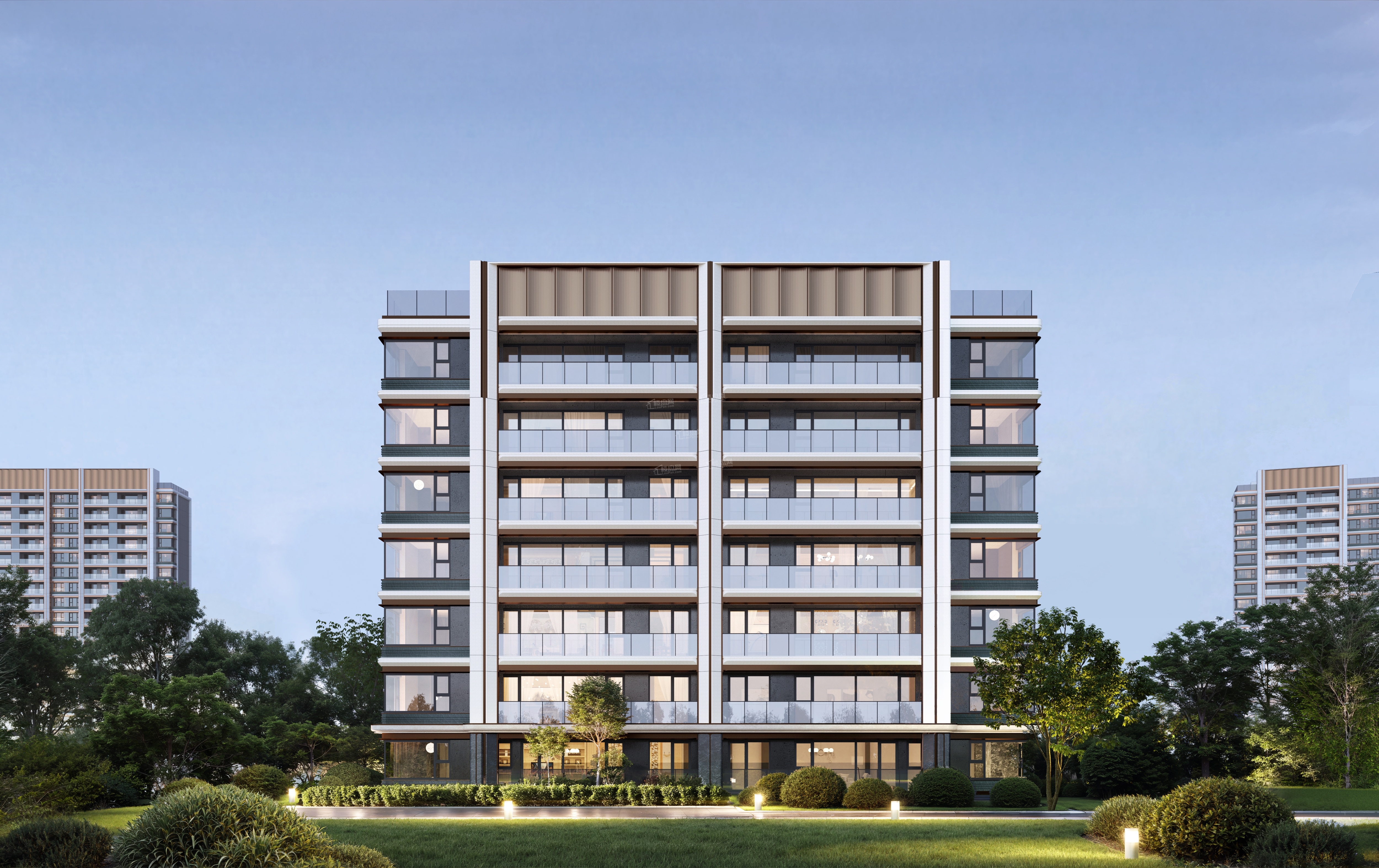 金茂泮湖满庭效果图