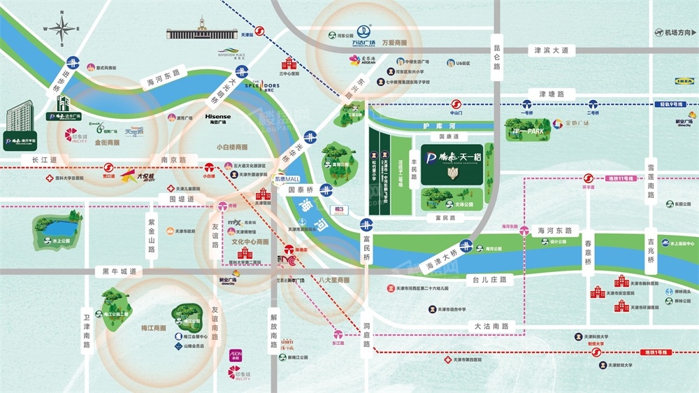 鹏飞·天一格位置图