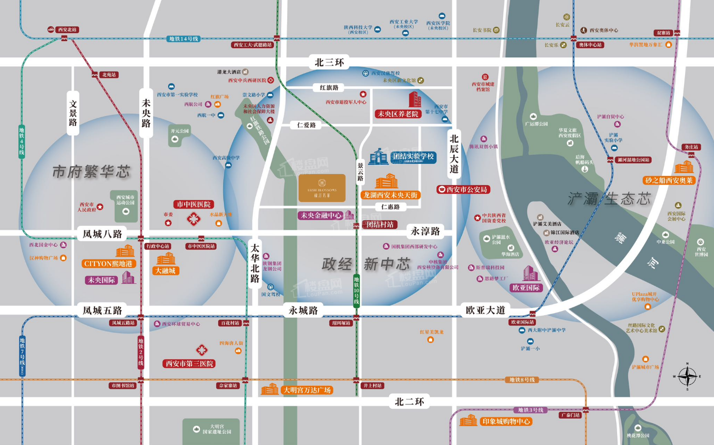 绿汀芳菲位置图