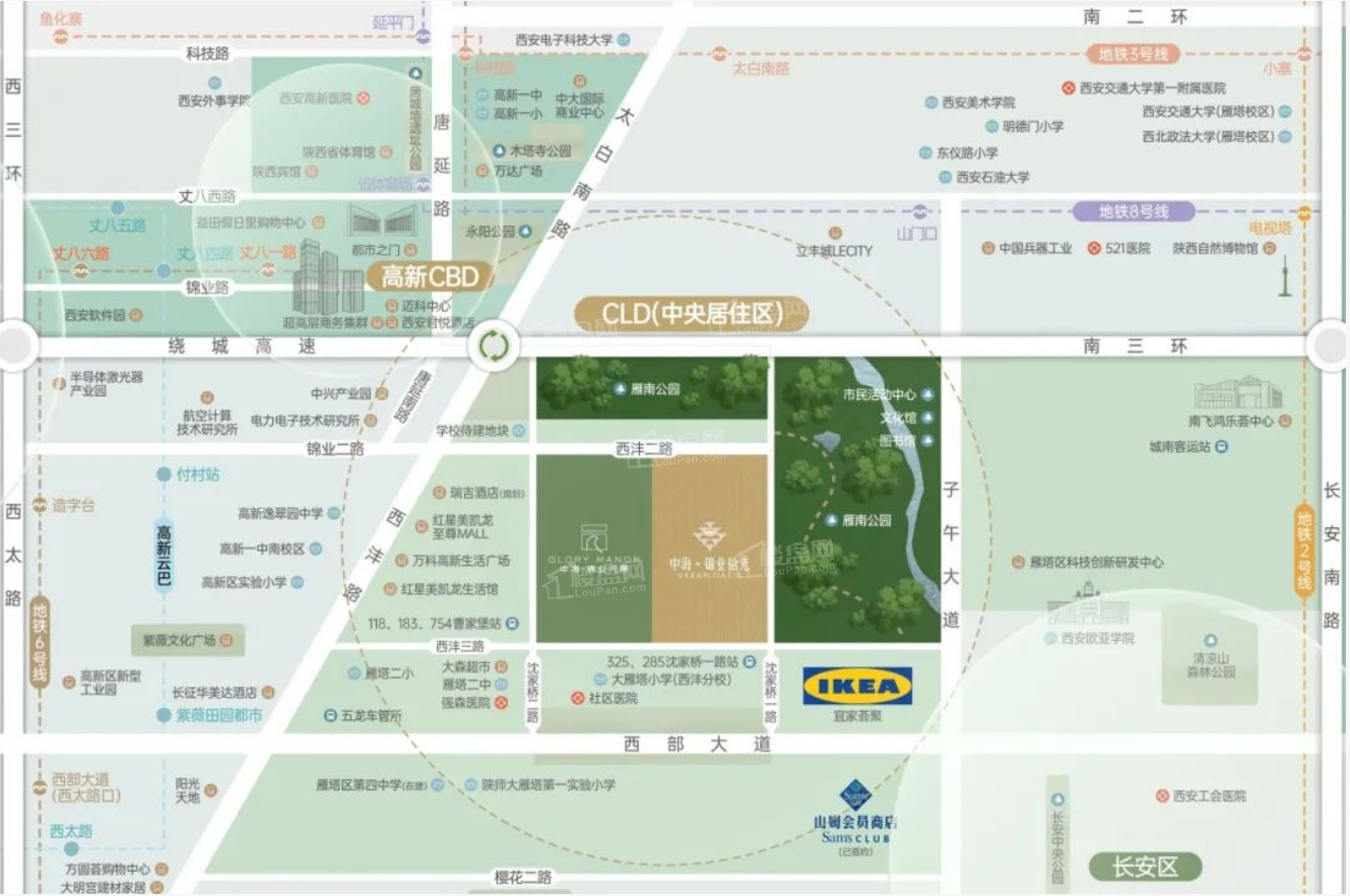 中海锦业拾光位置图