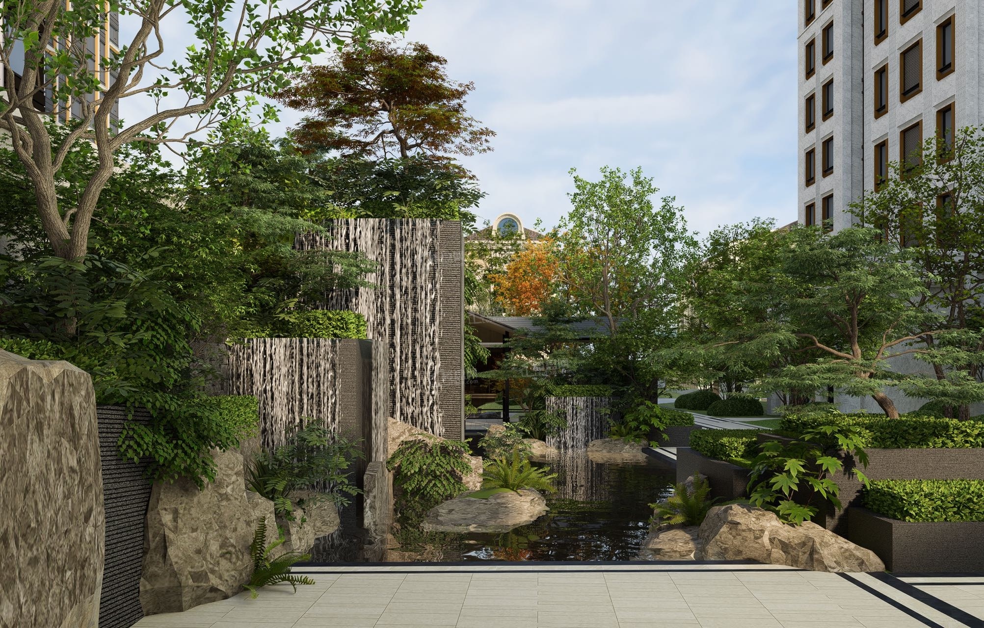 信达格调·美古花园效果图