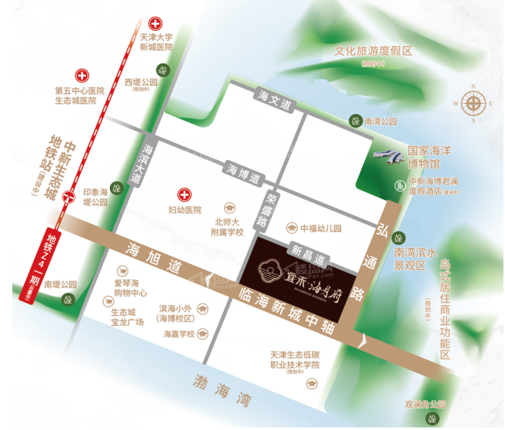 宜禾海月府位置图