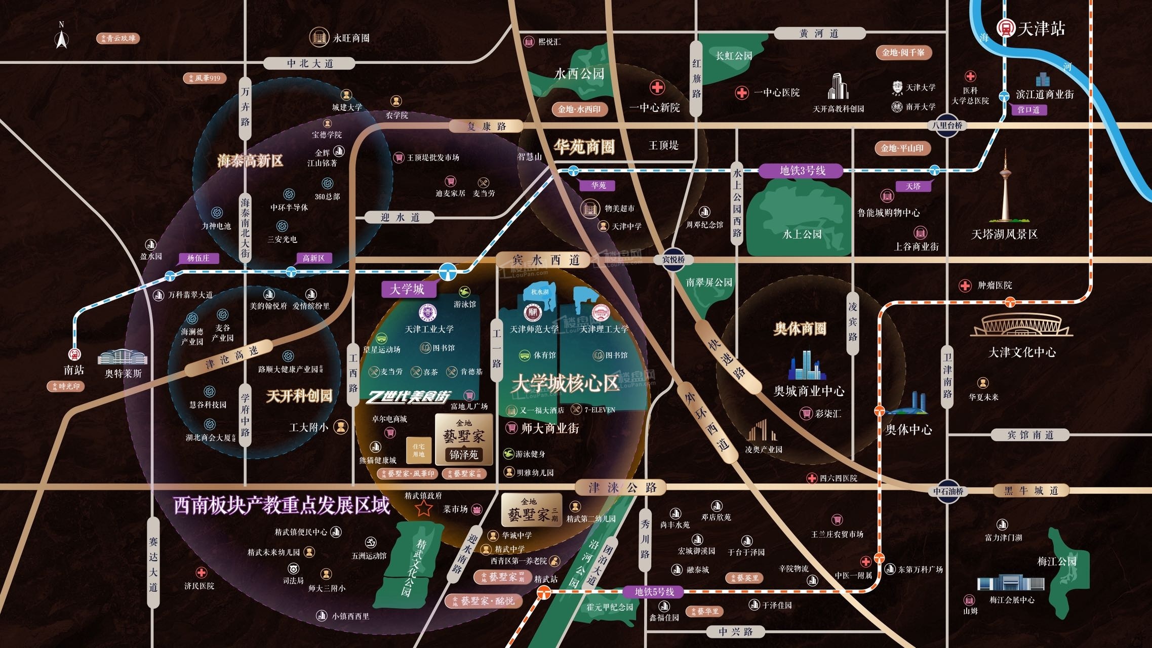 金地藝墅家锦泽苑位置图