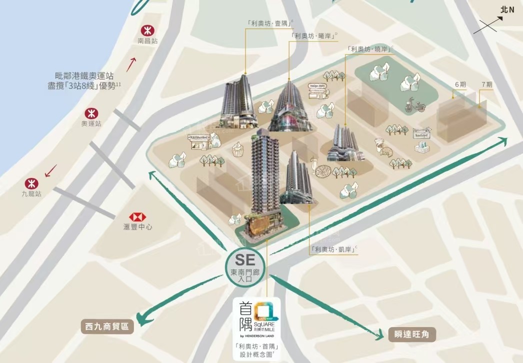 利奧坊首隅位置图