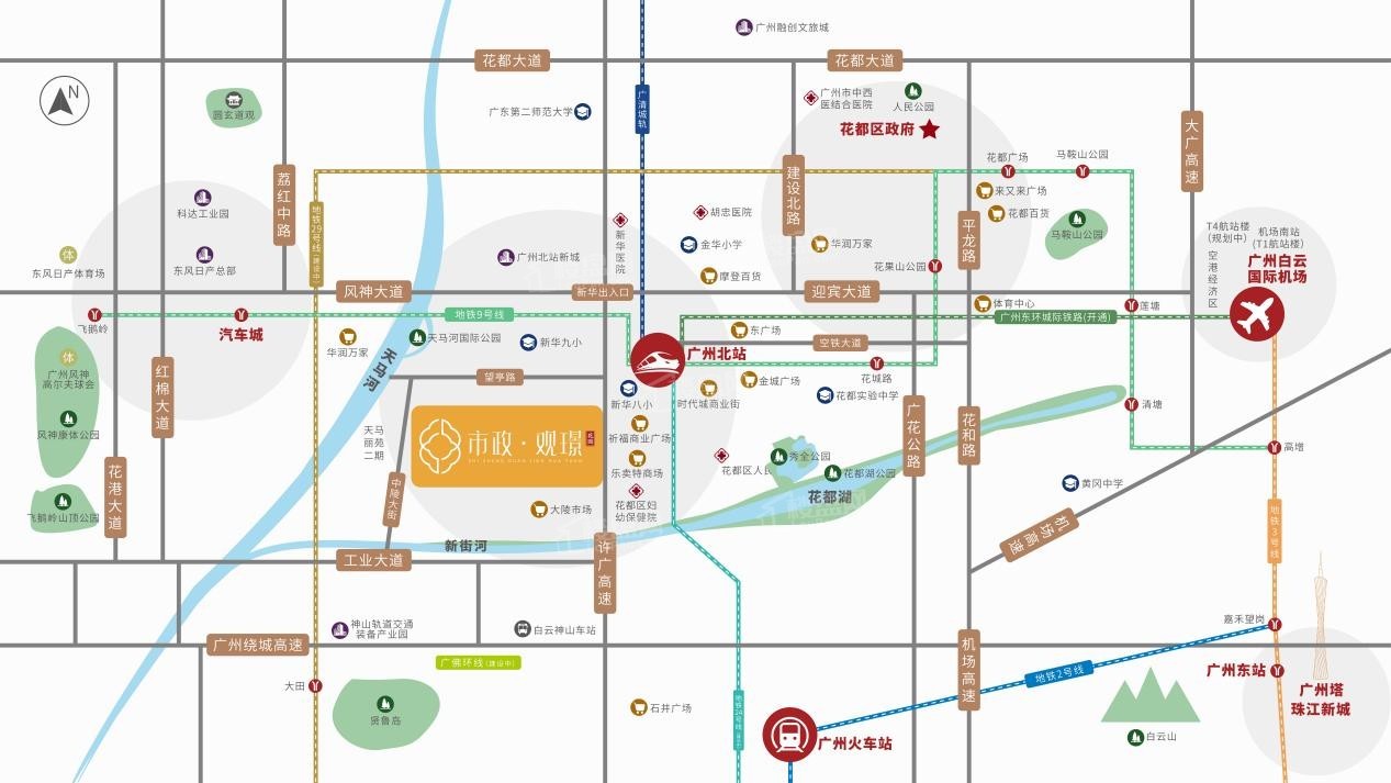 市政观璟花园位置图