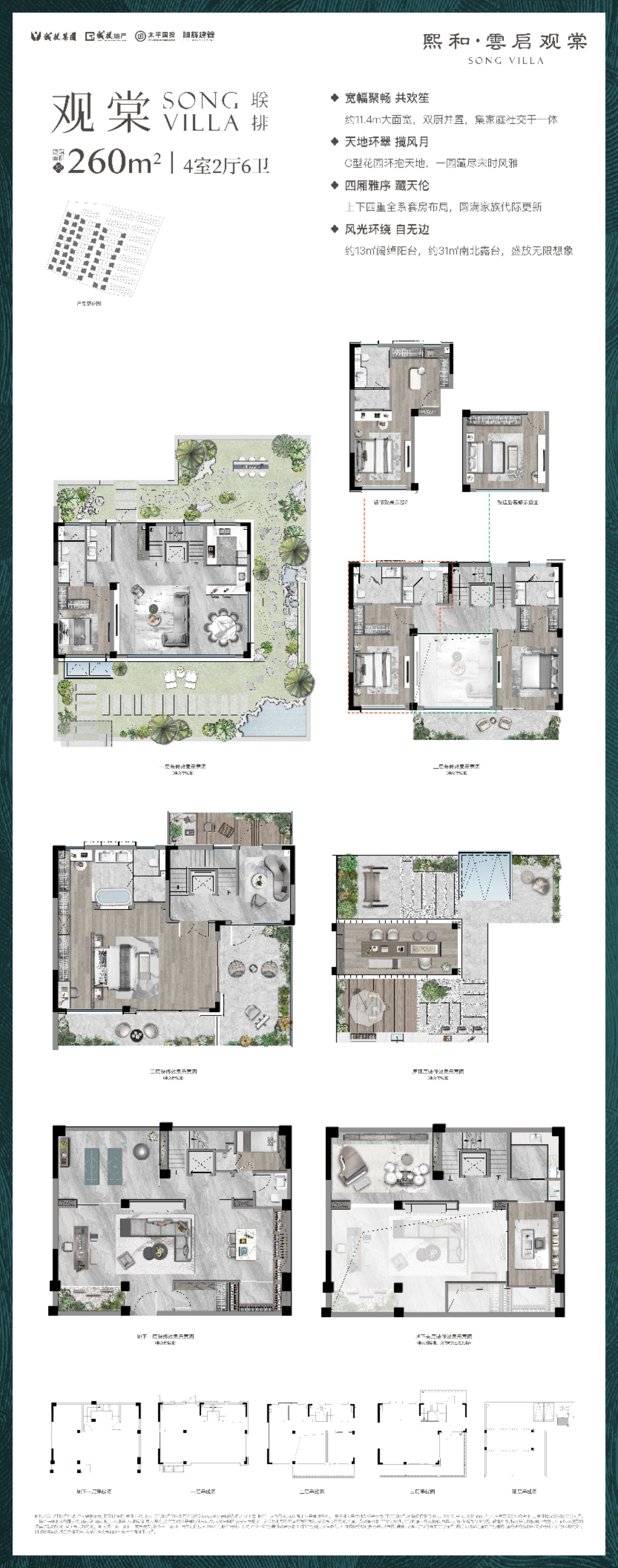 苏州熙和·雲启观棠4室2厅6卫户型图-苏州楼盘网