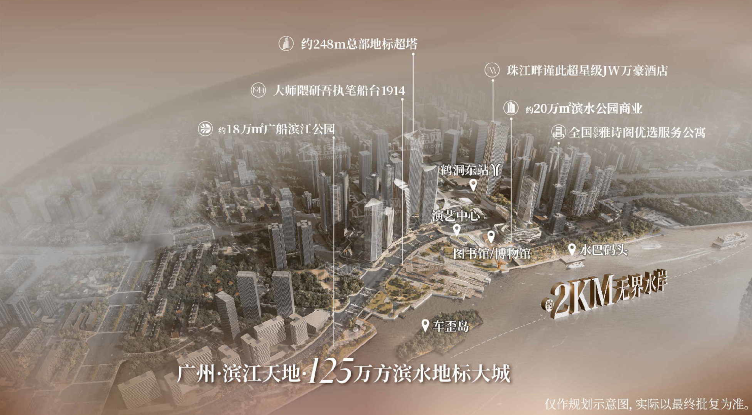 广州滨江天地二期尚滨道效果图