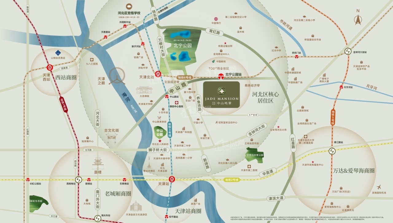 津铁绿城中山鸣翠 位置图