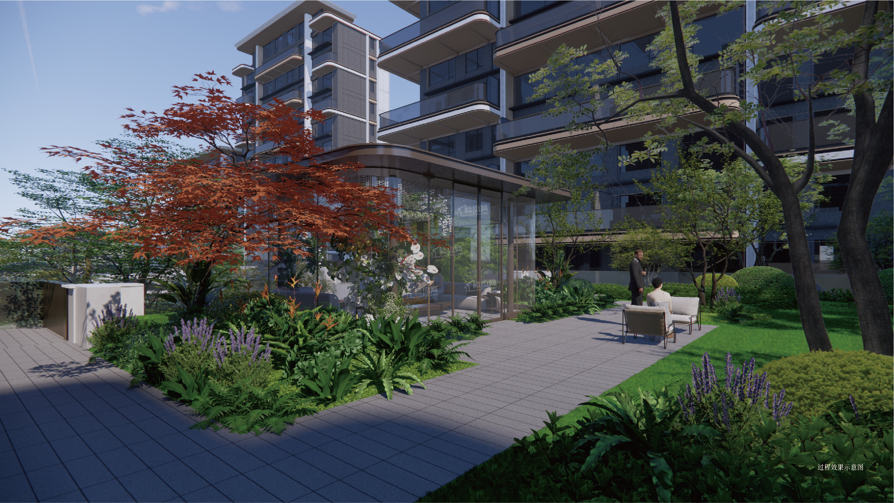 蓝城·海潮月华效果图