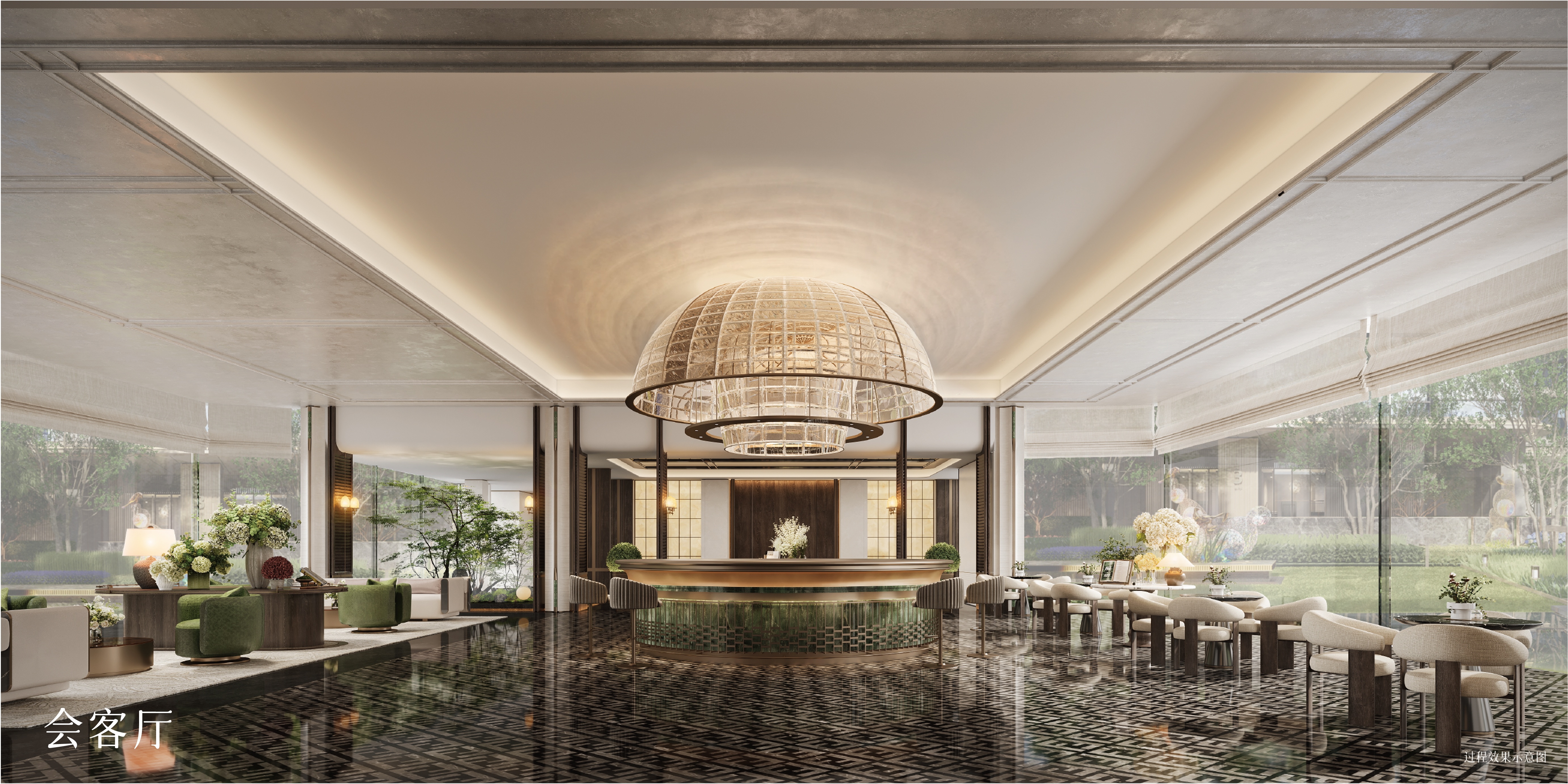 蓝城·海潮月华效果图