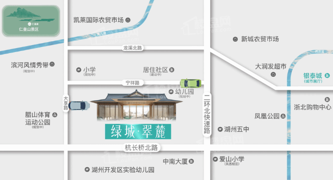 经开绿城·翠麓位置图
