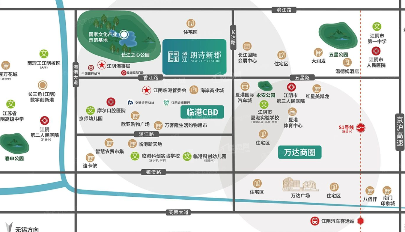 朗诗新郡位置图