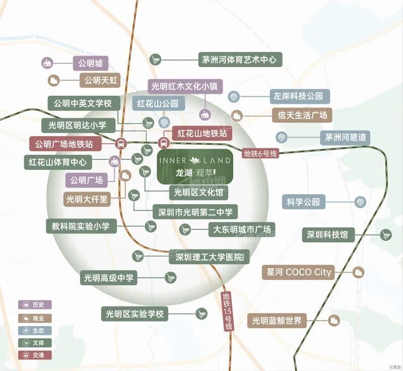 龙湖观萃位置图