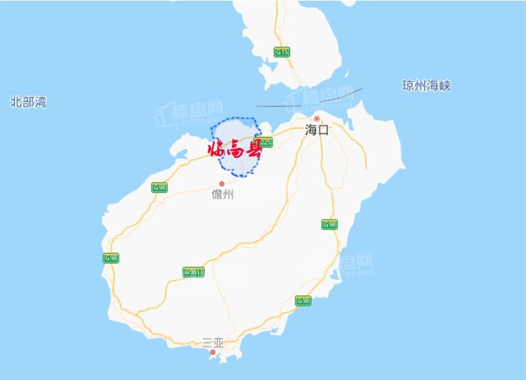 海南临高县地理位置图片