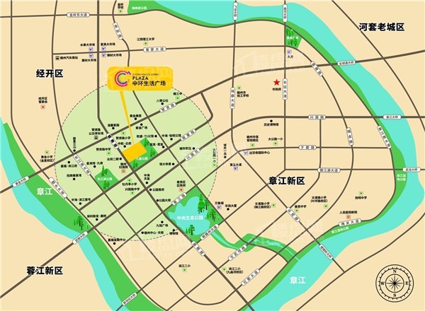 中环生活广场米公寓位置图