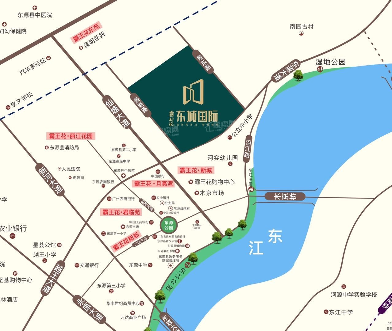 霸王花·东城国际区域图