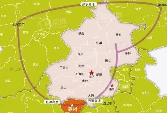 首先就地理位置来说优势就非常大,位于北京的西南方向只有涿州这一个