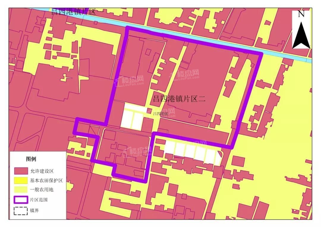 吕四港片区二空间规划图