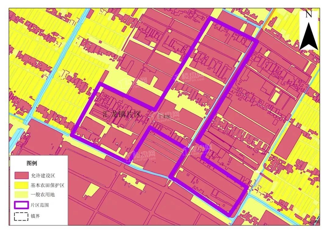 汇龙镇片区空间规划图
