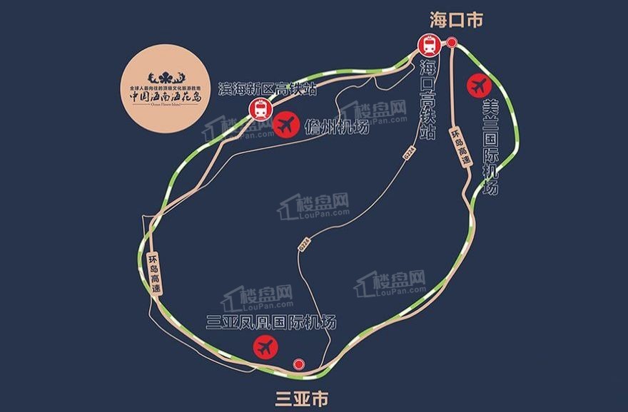 海花岛1号线路线图图片