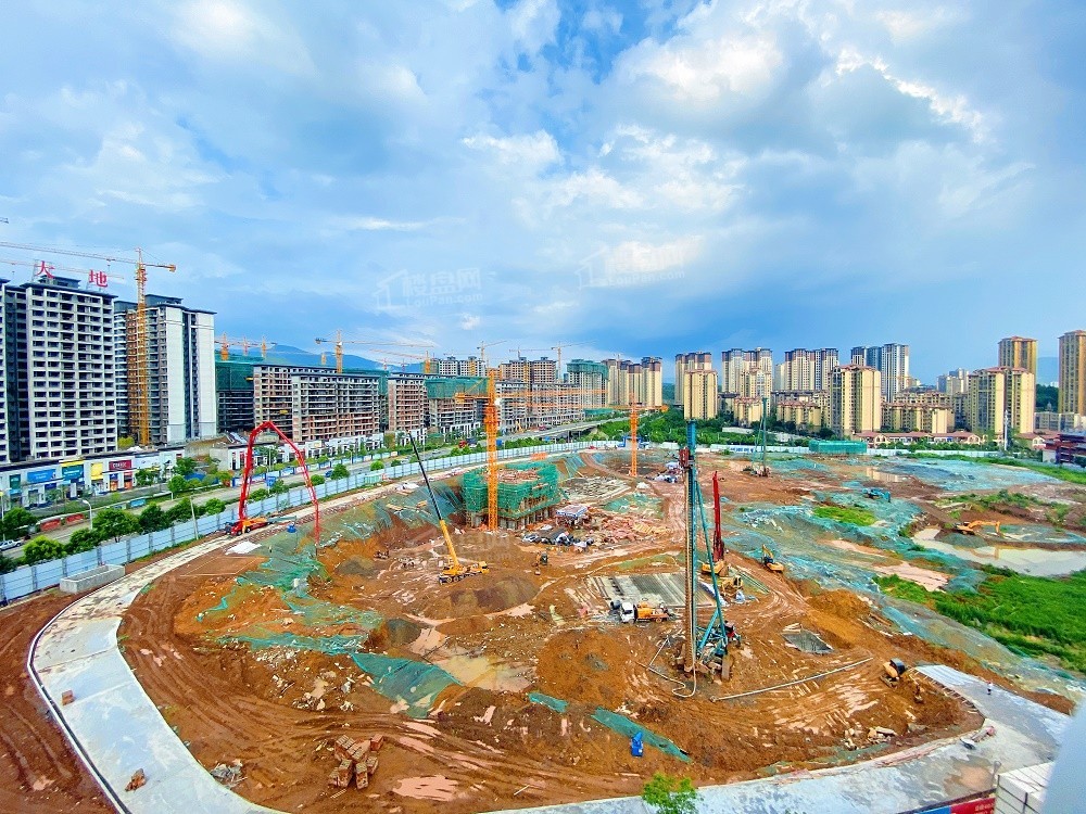 广元北二环阳光云城楼盘最新施工进度已经建成这样了实拍组图